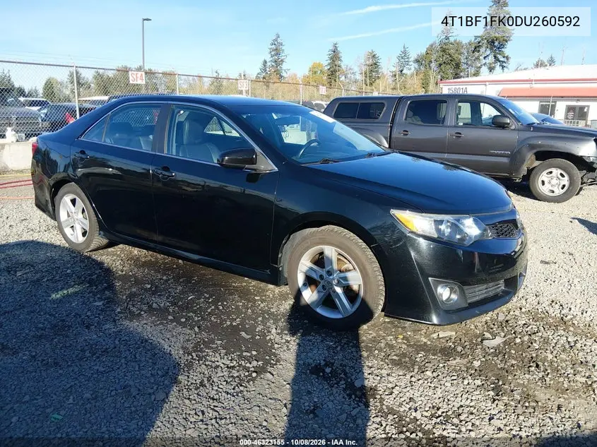 TOYOTA CAMRY 2013, VIN 4T1BF1FK0DU260592