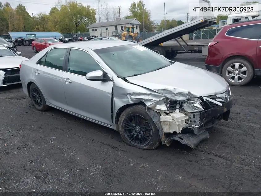 TOYOTA CAMRY 2013, VIN 4T4BF1FK7DR305923