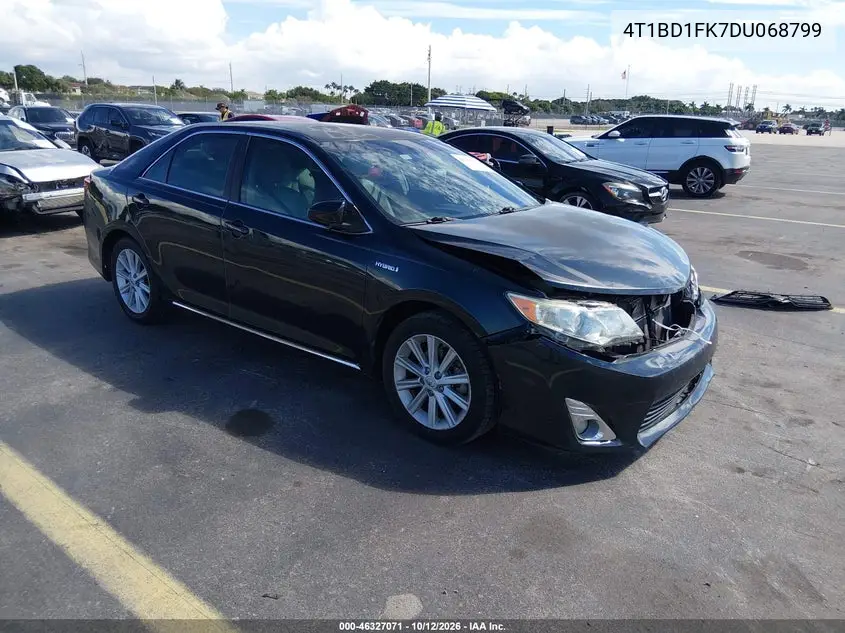 TOYOTA CAMRY 2013, VIN 4T1BD1FK7DU068799