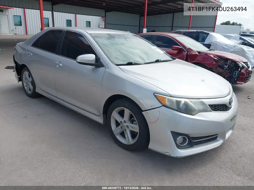 TOYOTA CAMRY 2013, VIN 4T1BF1FK4DU263494