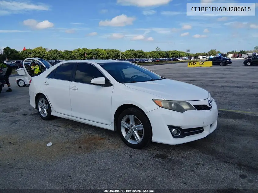 TOYOTA CAMRY 2013, VIN 4T1BF1FK6DU286615