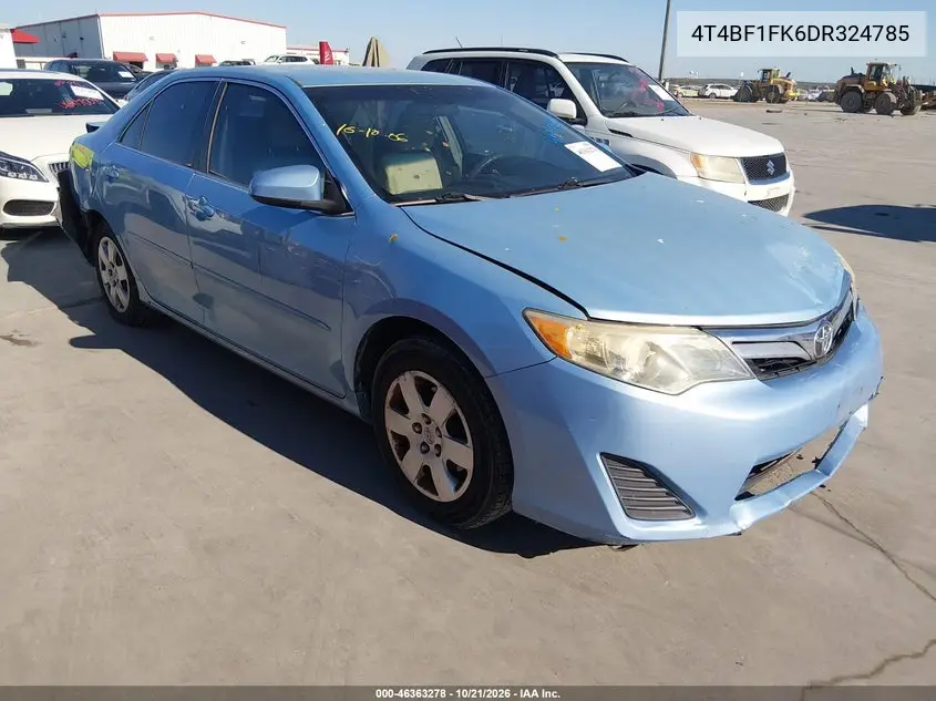 TOYOTA CAMRY 2013, VIN 4T4BF1FK6DR324785