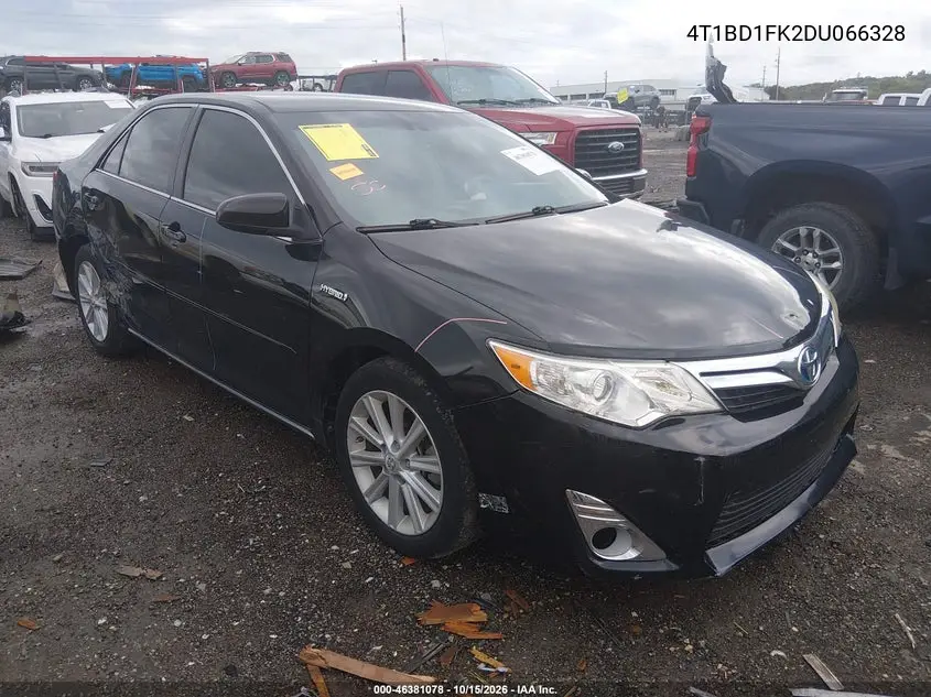 TOYOTA CAMRY 2013, VIN 4T1BD1FK2DU066328