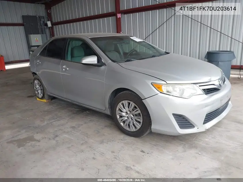TOYOTA CAMRY 2013, VIN 4T1BF1FK7DU203614