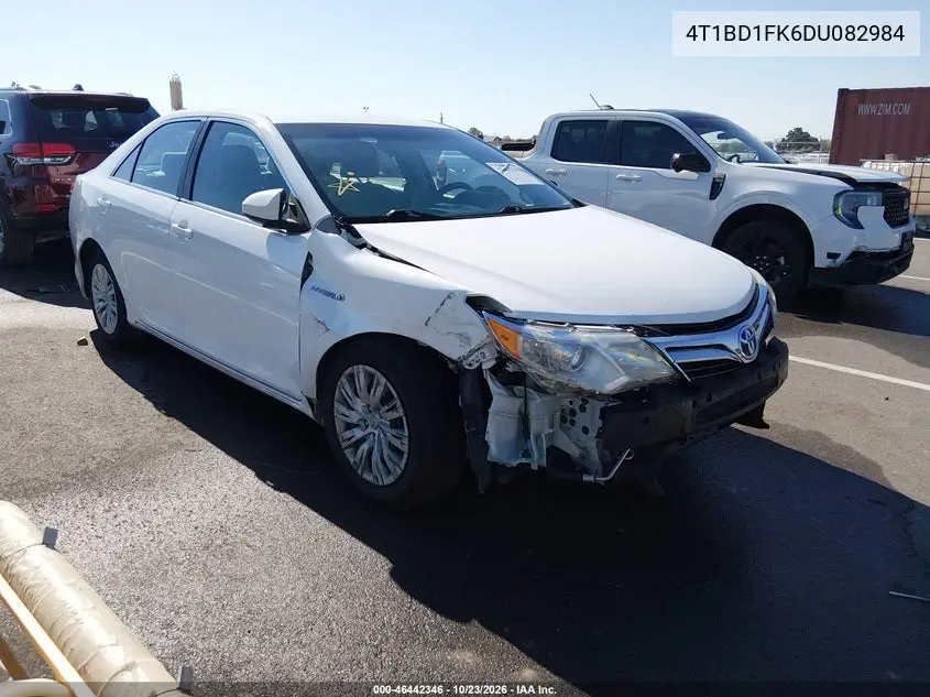 TOYOTA CAMRY 2013, VIN 4T1BD1FK6DU082984