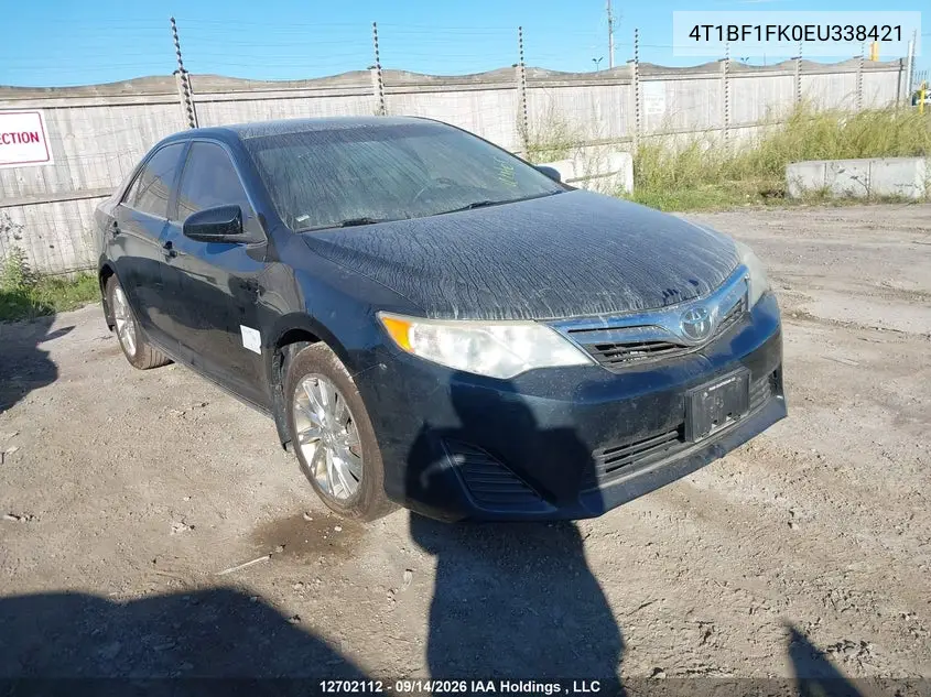 TOYOTA CAMRY 2014, VIN 4T1BF1FK0EU338421