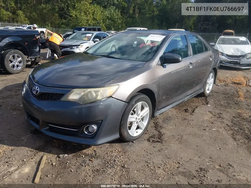 2014 TOYOTA CAMRY VIN 4T1BF1FK0EU766697 — фото 2
