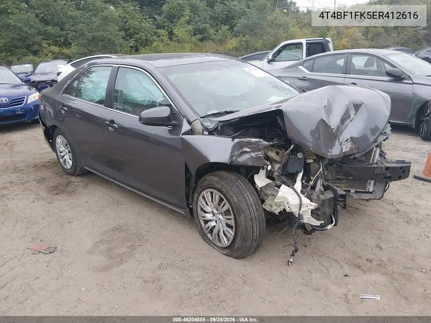 TOYOTA CAMRY 2014, VIN 4T4BF1FK5ER412616