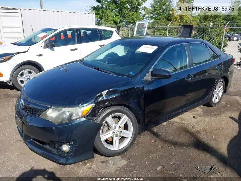 2014 TOYOTA CAMRY VIN 4T1BF1FK7EU815975 — фото 2