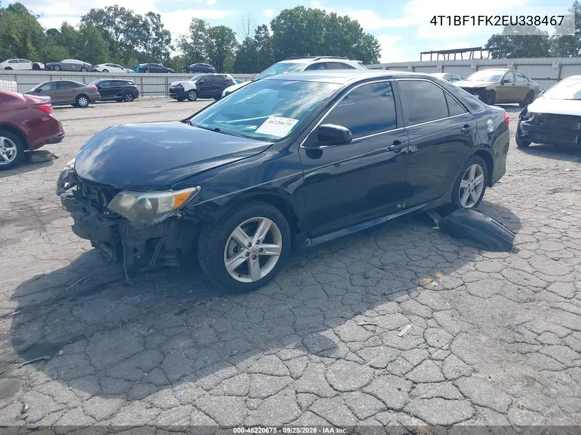 2014 TOYOTA CAMRY VIN 4T1BF1FK2EU338467 — фото 2