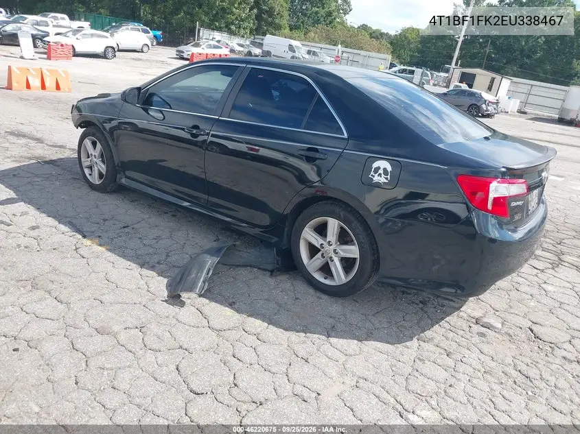 2014 TOYOTA CAMRY VIN 4T1BF1FK2EU338467 — фото 3