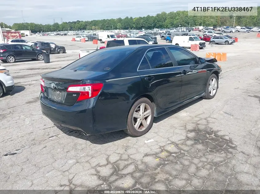 2014 TOYOTA CAMRY VIN 4T1BF1FK2EU338467 — фото 4