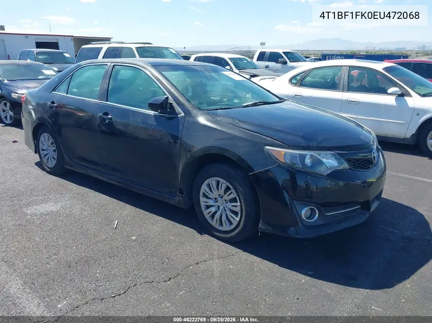 TOYOTA CAMRY 2014, VIN 4T1BF1FK0EU472068