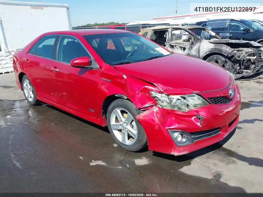 TOYOTA CAMRY 2014, VIN 4T1BD1FK2EU122897