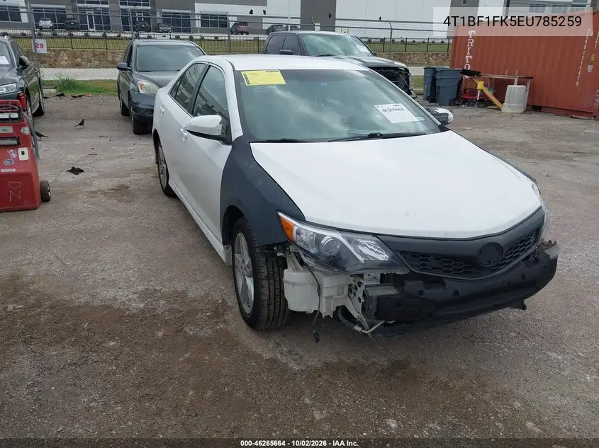 TOYOTA CAMRY 2014, VIN 4T1BF1FK5EU785259