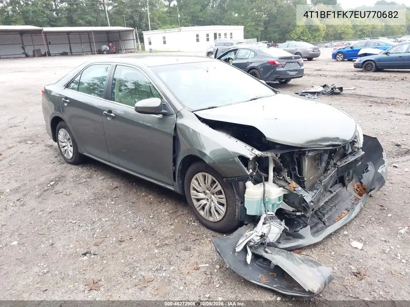 TOYOTA CAMRY 2014, VIN 4T1BF1FK7EU770682