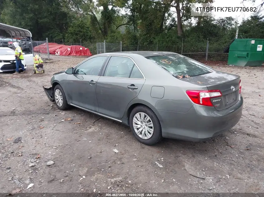 2014 TOYOTA CAMRY VIN 4T1BF1FK7EU770682 — фото 3