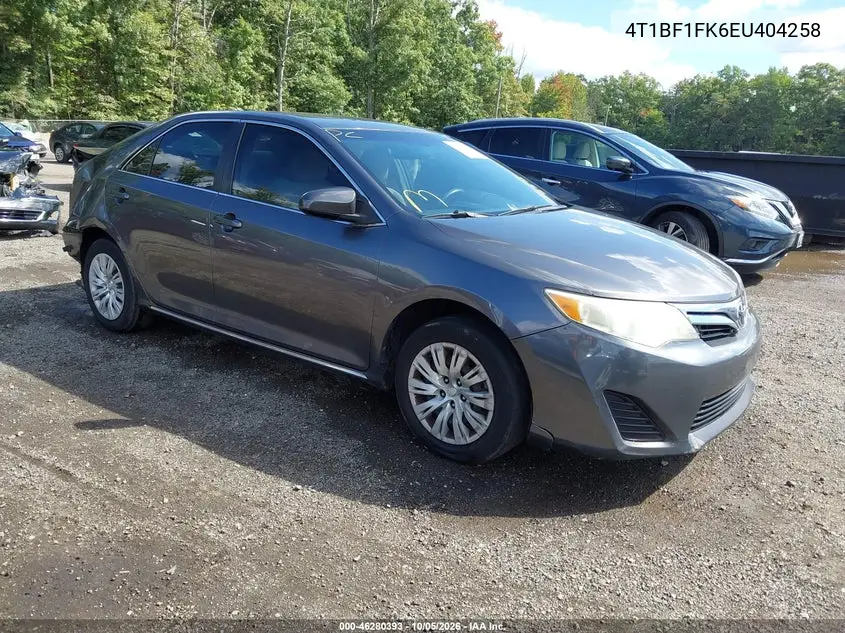 TOYOTA CAMRY 2014, VIN 4T1BF1FK6EU404258
