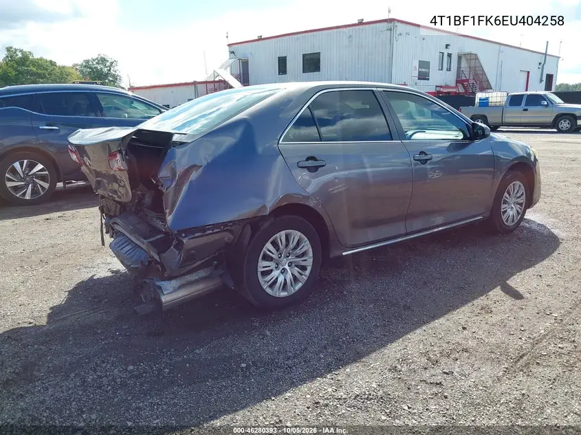 2014 TOYOTA CAMRY VIN 4T1BF1FK6EU404258 — фото 4