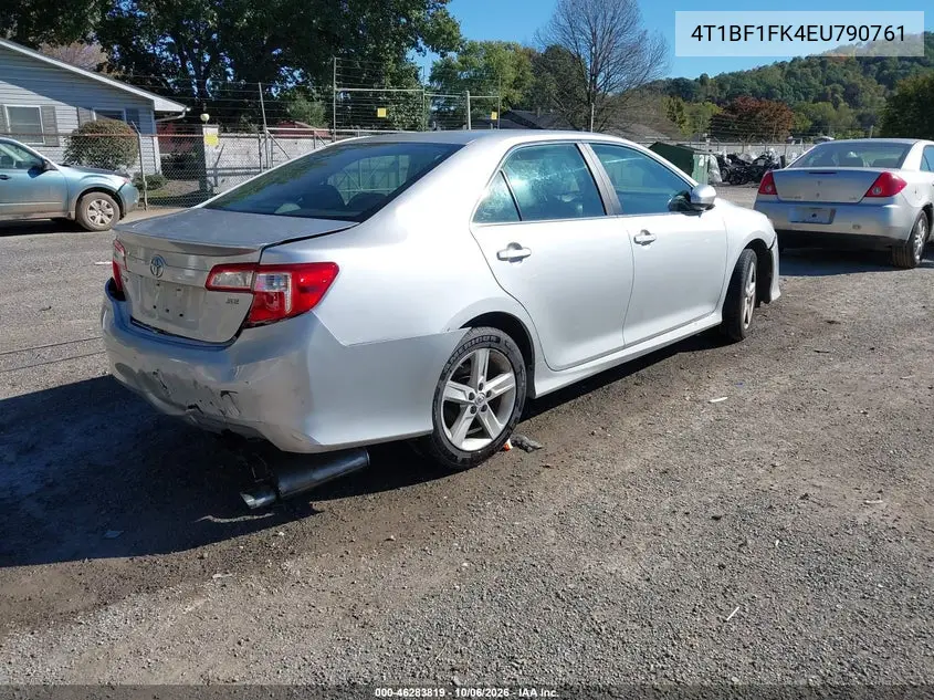 2014 TOYOTA CAMRY VIN 4T1BF1FK4EU790761 — фото 4
