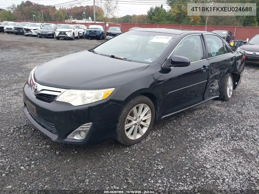 2014 TOYOTA CAMRY VIN 4T1BK1FKXEU024688 — фото 2