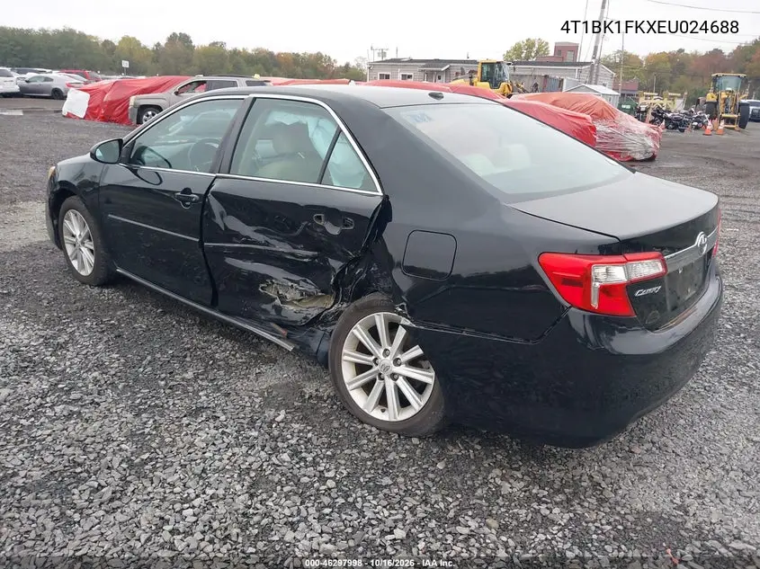 2014 TOYOTA CAMRY VIN 4T1BK1FKXEU024688 — фото 3