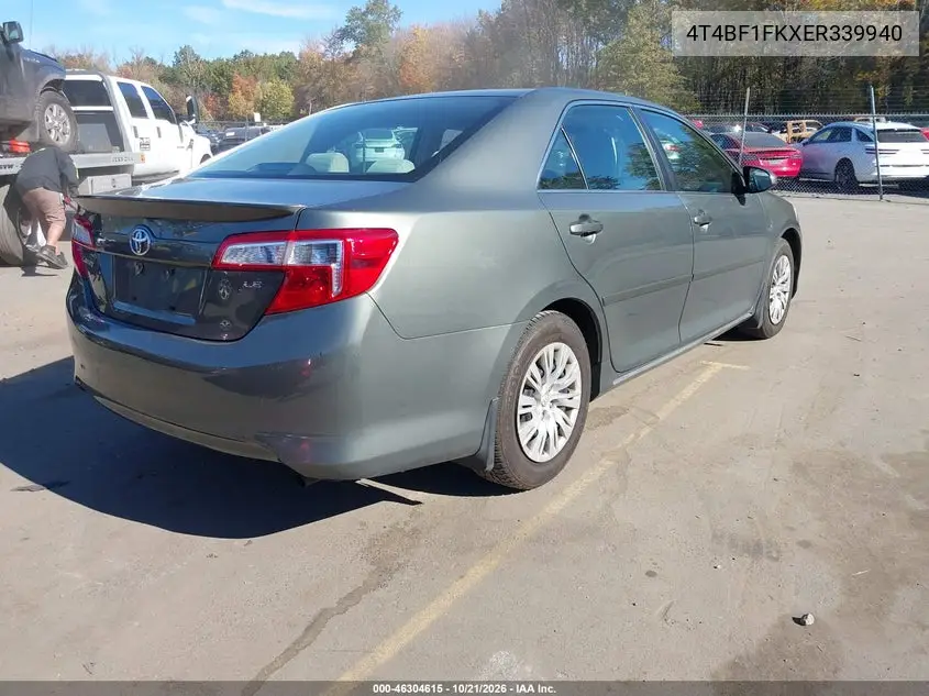 TOYOTA CAMRY 2014, VIN 4T4BF1FKXER339940