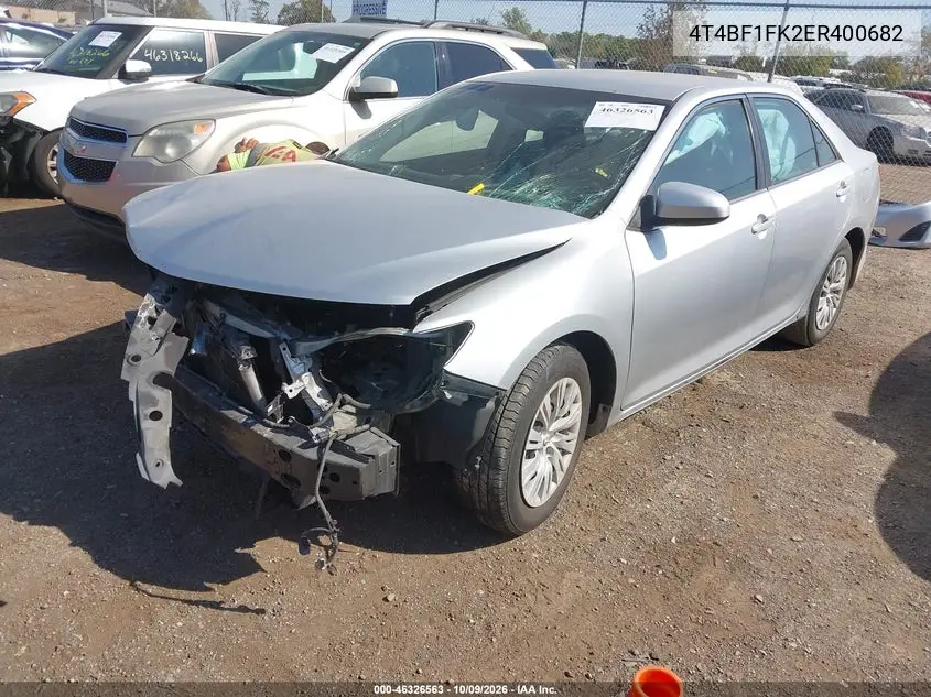 2014 TOYOTA CAMRY VIN 4T4BF1FK2ER400682 — фото 2