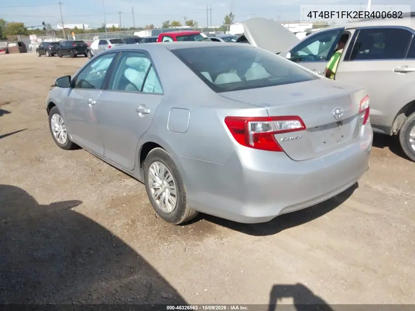 2014 TOYOTA CAMRY VIN 4T4BF1FK2ER400682 — фото 3