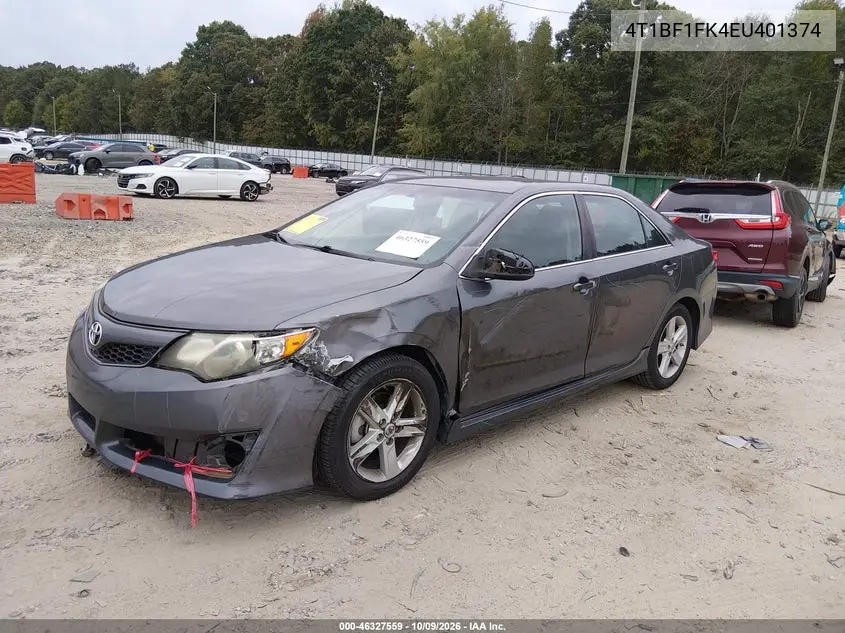 2014 TOYOTA CAMRY VIN 4T1BF1FK4EU401374 — фото 2