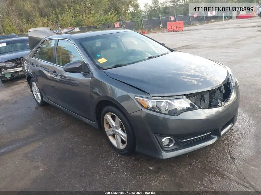 TOYOTA CAMRY 2014, VIN 4T1BF1FK0EU378899