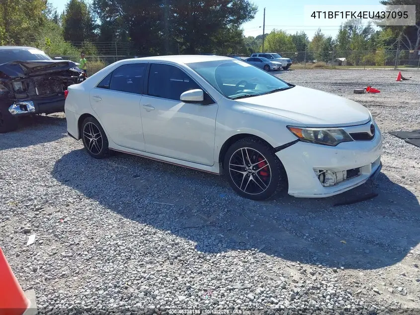 TOYOTA CAMRY 2014, VIN 4T1BF1FK4EU437095