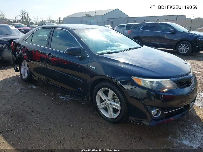 TOYOTA CAMRY 2014, VIN 4T1BD1FK2EU119059