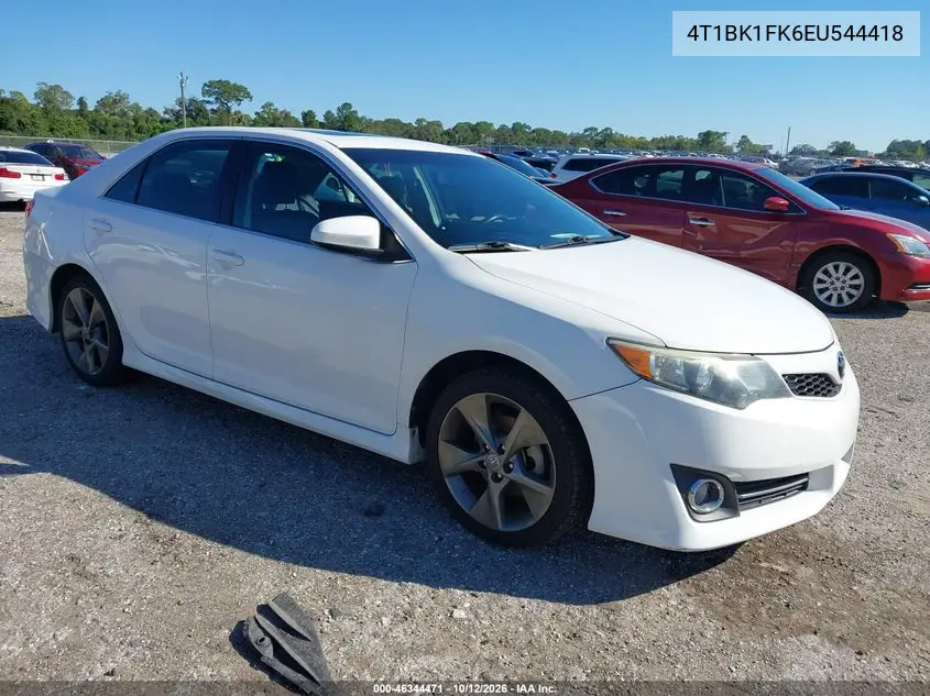 TOYOTA CAMRY 2014, VIN 4T1BK1FK6EU544418