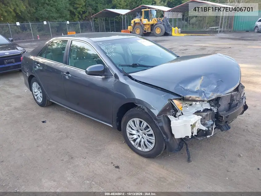 TOYOTA CAMRY 2014, VIN 4T1BF1FK7EU406701