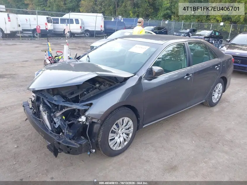 2014 TOYOTA CAMRY VIN 4T1BF1FK7EU406701 — фото 2