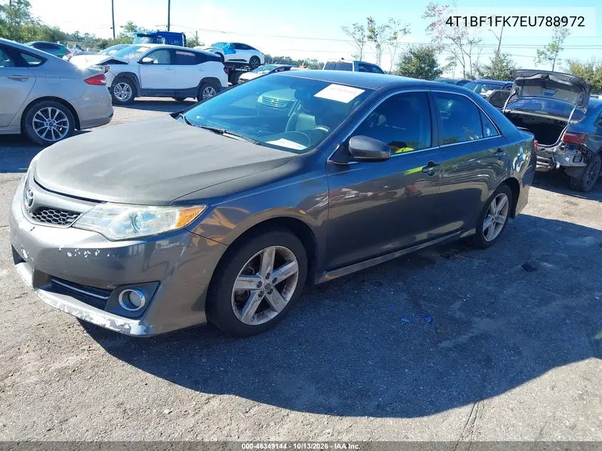 2014 TOYOTA CAMRY VIN 4T1BF1FK7EU788972 — фото 2