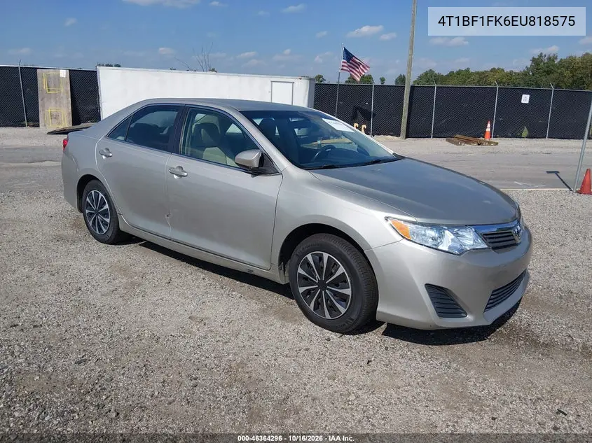 TOYOTA CAMRY 2014, VIN 4T1BF1FK6EU818575