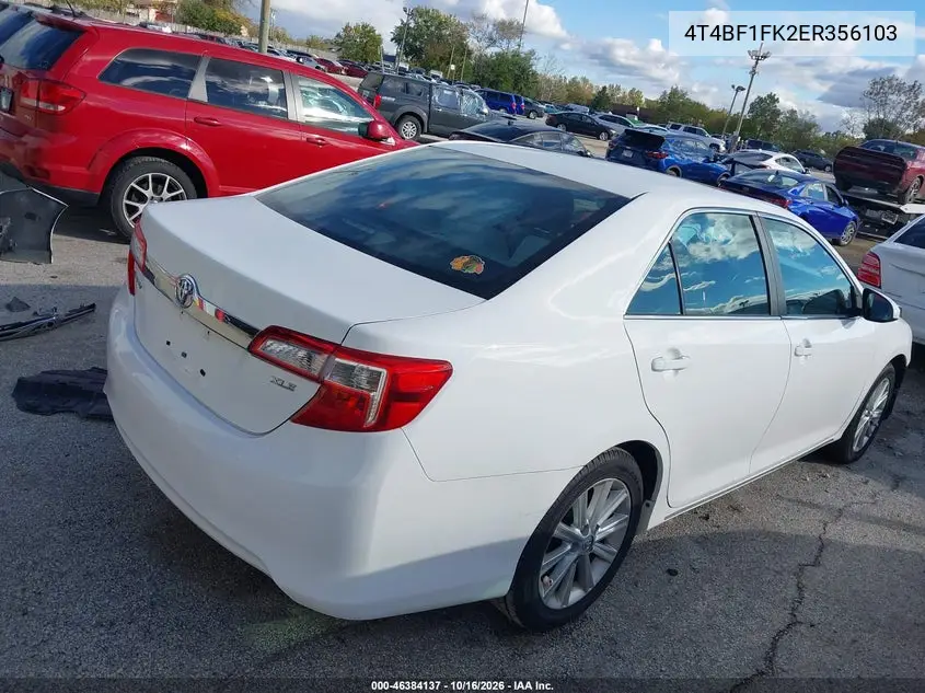 2014 TOYOTA CAMRY VIN 4T4BF1FK2ER356103 — фото 4