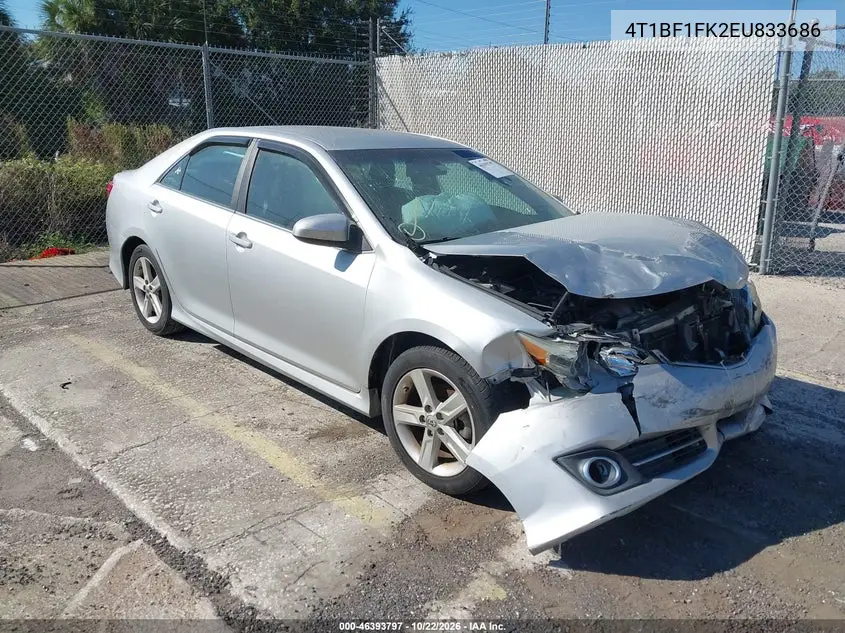 TOYOTA CAMRY 2014, VIN 4T1BF1FK2EU833686