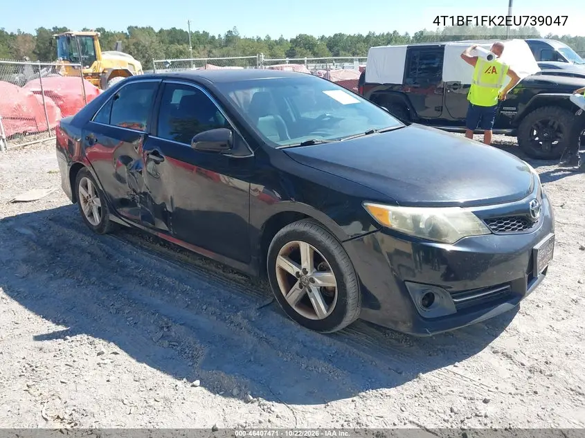 TOYOTA CAMRY 2014, VIN 4T1BF1FK2EU739047