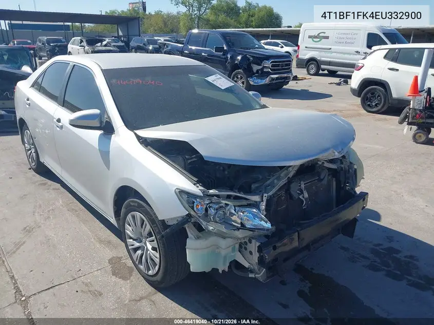 TOYOTA CAMRY 2014, VIN 4T1BF1FK4EU332900
