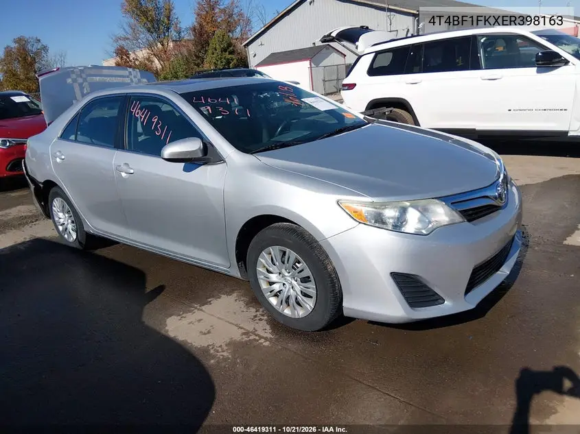 TOYOTA CAMRY 2014, VIN 4T4BF1FKXER398163