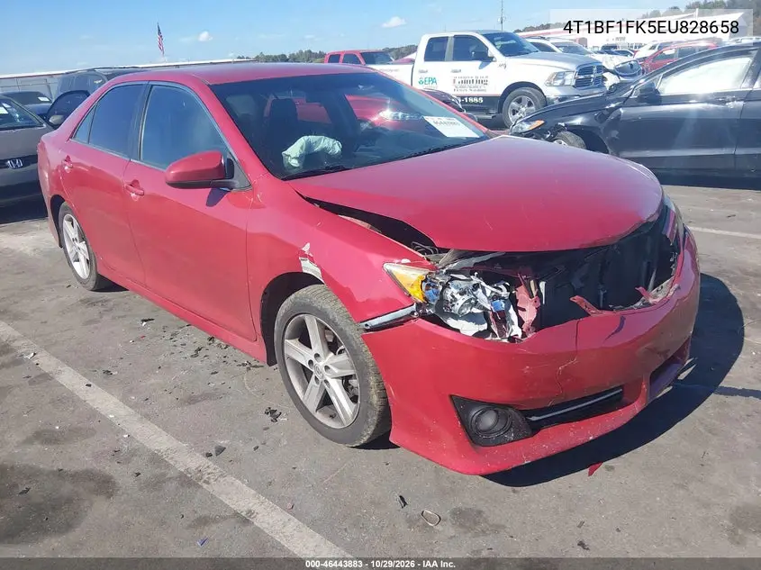 TOYOTA CAMRY 2014, VIN 4T1BF1FK5EU828658