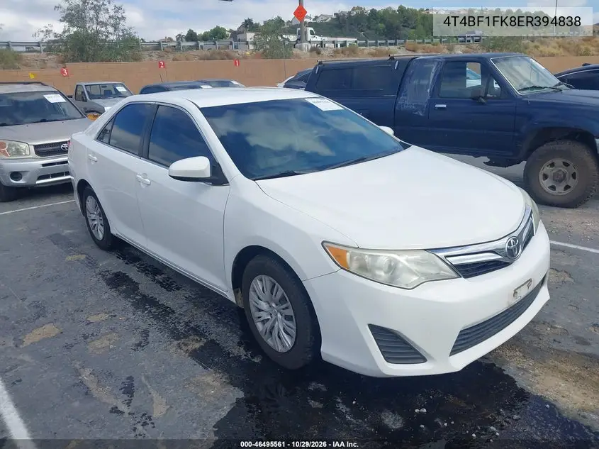 TOYOTA CAMRY 2014, VIN 4T4BF1FK8ER394838