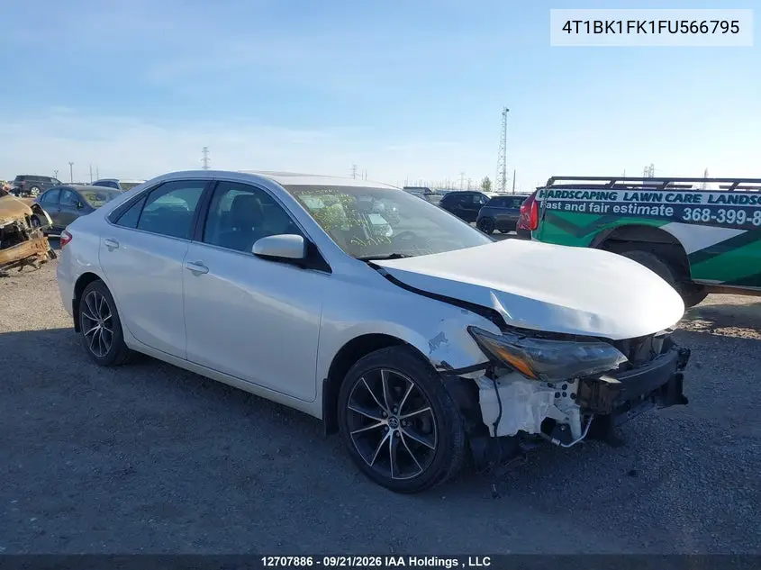 TOYOTA CAMRY 2015, VIN 4T1BK1FK1FU566795