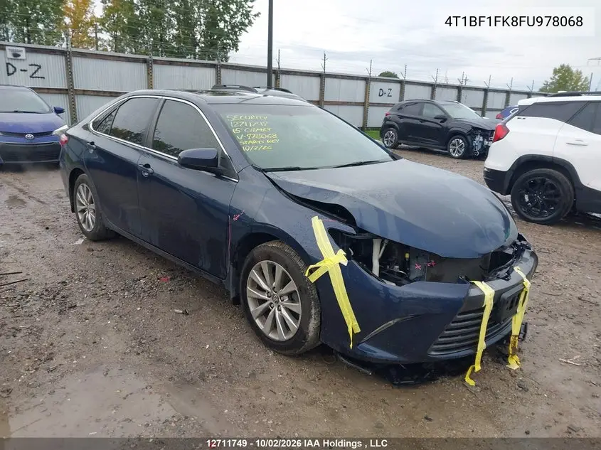 TOYOTA CAMRY 2015, VIN 4T1BF1FK8FU978068