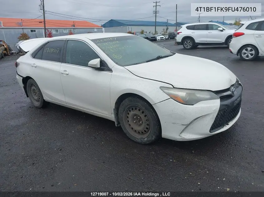 TOYOTA CAMRY 2015, VIN 4T1BF1FK9FU476010