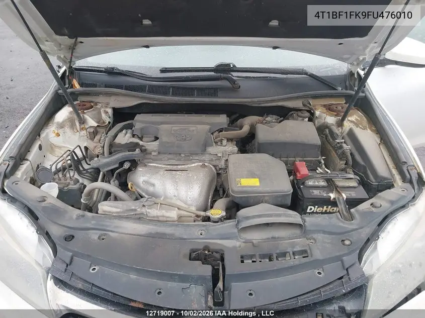 2015 TOYOTA CAMRY VIN 4T1BF1FK9FU476010 — фото 10