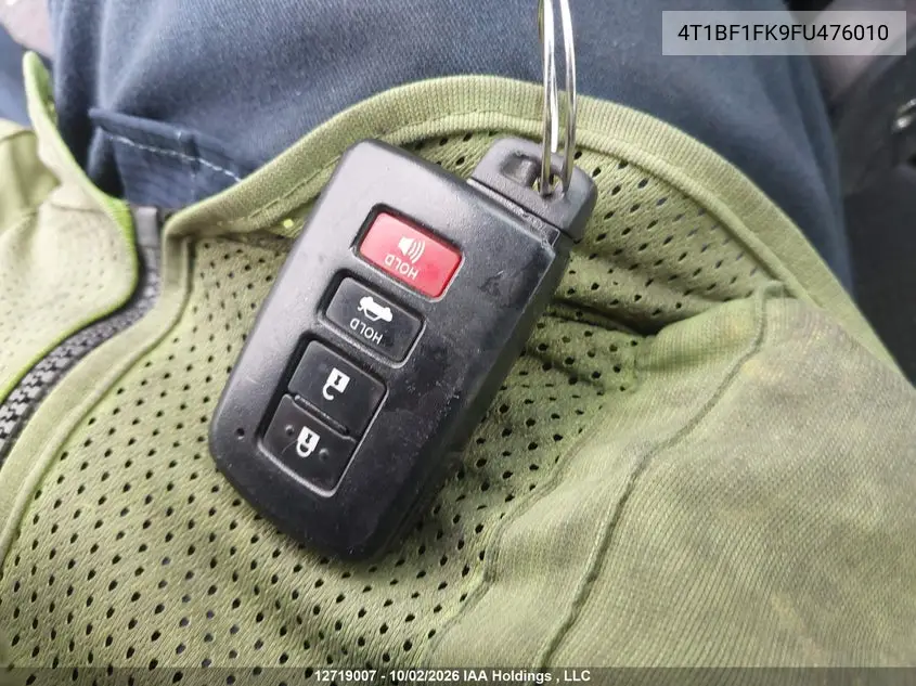 2015 TOYOTA CAMRY VIN 4T1BF1FK9FU476010 — фото 11